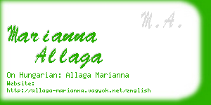 marianna allaga business card